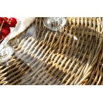 "Барселона" лаунж-зона из искусственного ротанга, цвет соломенный