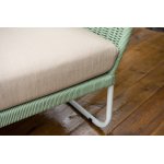 "Фиджи" лаунж-зона 5-местная плетеная из роупа (веревки), каркас алюминиевый светло-серый, роуп зеленый (4204)