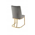 Стул обеденный Пресли DX-2055-1.1, 42х44х92, серый, золото