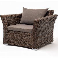 "Капучино" кресло из искусственного ротанга (гиацинт), цвет коричневый "Капучино" кресло из искусственного ротанга (гиацинт), цвет коричневый