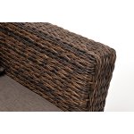 "Капучино" кресло из искусственного ротанга (гиацинт), цвет коричневый
