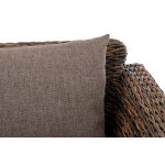 "Капучино" кресло из искусственного ротанга (гиацинт), цвет коричневый