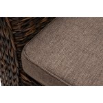 "Капучино" кресло из искусственного ротанга (гиацинт), цвет коричневый