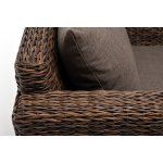 "Капучино" кресло из искусственного ротанга (гиацинт), цвет коричневый