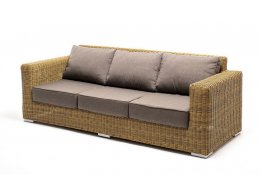 "Боно" диван из искусственного ротанга трехместный, цвет соломенный "Боно" диван из искусственного ротанга трехместный, цвет соломенный