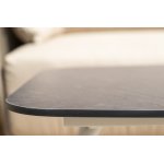 "Форли" лаунж-зона 4-местная плетеная из роупа (веревки), каркас алюминиевый светло-серый, роуп серо-коричневый