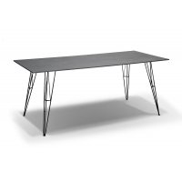 "Руссо" обеденный стол из HPL 150х80см, цвет серый гранит