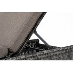 "Рим" комплект шезлонг со столиком, цвет графит "Рим" комплект шезлонг со столиком, цвет графит