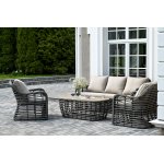 "Ницца" лаунж-зона из искусственного ротанга, цвет бронзовый "Ницца" лаунж-зона из искусственного ротанга, цвет бронзовый