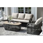 "Ницца" лаунж-зона из искусственного ротанга, цвет бронзовый "Ницца" лаунж-зона из искусственного ротанга, цвет бронзовый