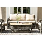 "Ницца" лаунж-зона из искусственного ротанга, цвет бронзовый "Ницца" лаунж-зона из искусственного ротанга, цвет бронзовый