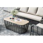 "Ницца" лаунж-зона из искусственного ротанга, цвет бронзовый "Ницца" лаунж-зона из искусственного ротанга, цвет бронзовый