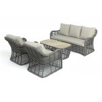 "Ницца" лаунж-зона из искусственного ротанга, цвет бронзовый "Ницца" лаунж-зона из искусственного ротанга, цвет бронзовый