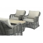 "Ницца" лаунж-зона из искусственного ротанга, цвет бронзовый "Ницца" лаунж-зона из искусственного ротанга, цвет бронзовый