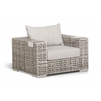 "Тито" кресло из искусственного ротанга, цвет серый "Тито" кресло из искусственного ротанга, цвет серый