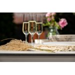 "Венето" обеденная группа на 6 персон со стульями "Милан", каркас белый, роуп бежевый