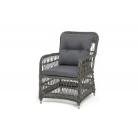 "Цесена" кресло плетеное из искусственного ротанга, цвет графит