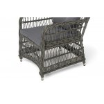 "Цесена" кресло плетеное из искусственного ротанга, цвет графит