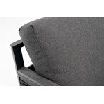 "Париж" угловой модульный диван, каркас из алюминия, цвет серый