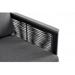 "Париж" угловой модульный диван, каркас из алюминия, цвет серый