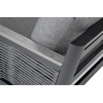 "Париж" угловой модульный диван, каркас из алюминия, цвет серый