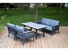 "Сан Ремо" комплект садовый для лаунж-зоны серый