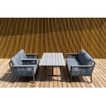 "Сан Ремо" комплект садовый для лаунж-зоны серый