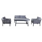 "Сан Ремо" комплект садовый для лаунж-зоны серый