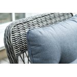 "Цесена" обеденная группа плетеная из искусственного ротанга, цвет графит