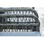 "Цесена" обеденная группа плетеная из искусственного ротанга, цвет графит