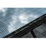 "Цесена" обеденная группа плетеная из искусственного ротанга, цвет графит