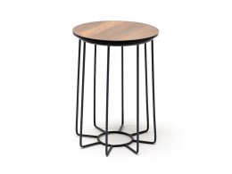 "Эквадор" журнальный стол из HPL круглый Ø40 H55, каркас из алюминия темно-серый (RAL 7024) муар, цвет столешницы "дуб" "Эквадор" журнальный стол из HPL круглый Ø40 H55, каркас из алюминия темно-серый (RAL 7024) муар, цвет столешницы "дуб"