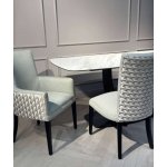 Стол обеденный Римини MC3020-180WT, 180х90х76 см, белая керамика