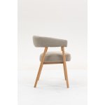 Стул обеденный Zubo с деревянными ножками бежевый 2 шт.