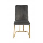 Стул обеденный Пресли DX-2055-1.1, 42х44х92, серый, золото