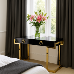 Стол-консоль Атлас МС9002-120В, 120х60х78 см, черный глянцевый