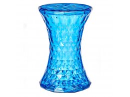 Стул-пуф Stone прозрачный синий