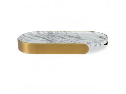 Поднос Lozenge Tray - Arabescato Marble