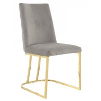 Стул обеденный Пресли DX-2055-1.1, 42х44х92, серый, золото