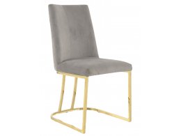Стул обеденный Пресли DX-2055-1.1, 42х44х92, серый, золото Стул обеденный Пресли DX-2055-1.1, 42х44х92, серый, золото