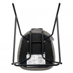 Стул полубарный Ant букле серый