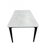 Стол обеденный Блум ART2922-140W, 140х80х75 см, белая керамика/черный