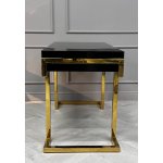 Стол-консоль Атлас МС9002-120В, 120х60х78 см, черный глянцевый