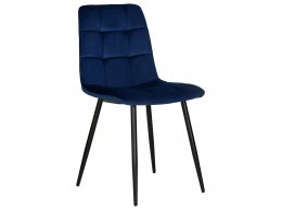 Стул обеденный DOBRIN CHILLY, Темно-синий Holland 60, основание черное