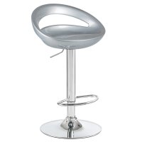 Стул барный DOBRIN DISCO, серебряный