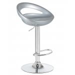 Стул барный DOBRIN DISCO, серебряный