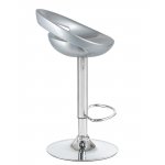 Стул барный DOBRIN DISCO, серебряный