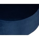 Пуф DOBRIN DANNY BLACK, синий велюр (MJ9-117)