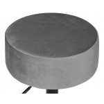 Пуф DOBRIN DANNY BLACK, серый велюр (MJ9-75)