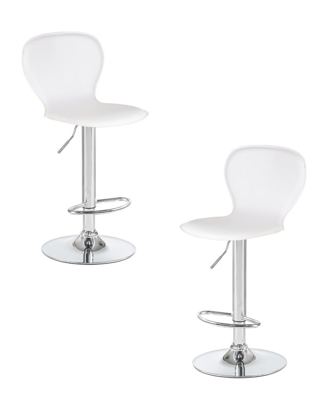 Набор 2 шт Стул барный DOBRIN ELISA, белый